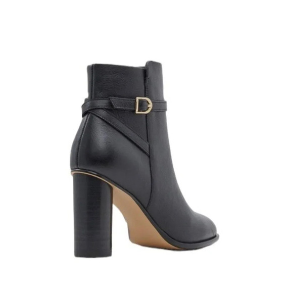 Draper James Leather Tegan Dress Boot Black with Buckle Size 10 NWT - Picture 4 of 15